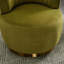 Fauteuil demi-tonneau pivotant 360 ° - Velours-912710627