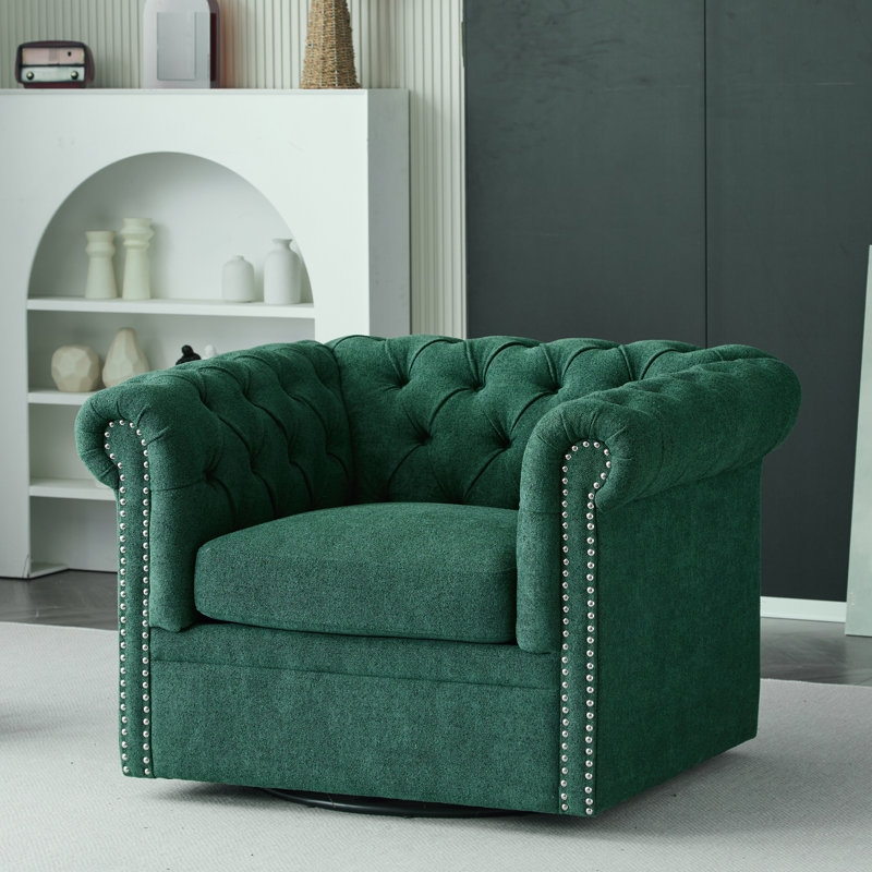 Fauteuil club pivotant Chesterfield