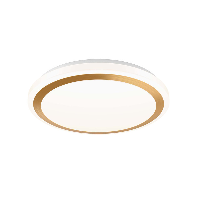 Giannamarie Glass LED Flush Mount, Gold