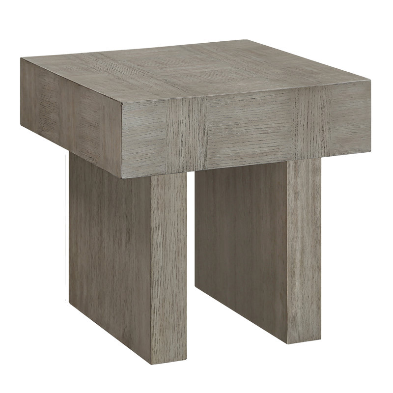 Table de bout ultramoderne en bois de couleur brun gris - Rectangulaire pour la maison