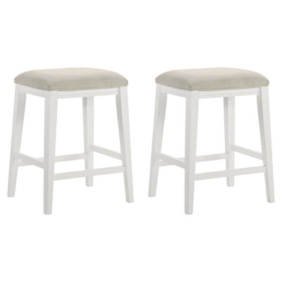 Ensemble de 2 tabourets de bar à hauteur de comptoir Jane