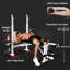 Adjustable Weight Bench Multi-Function Bench Press Set White