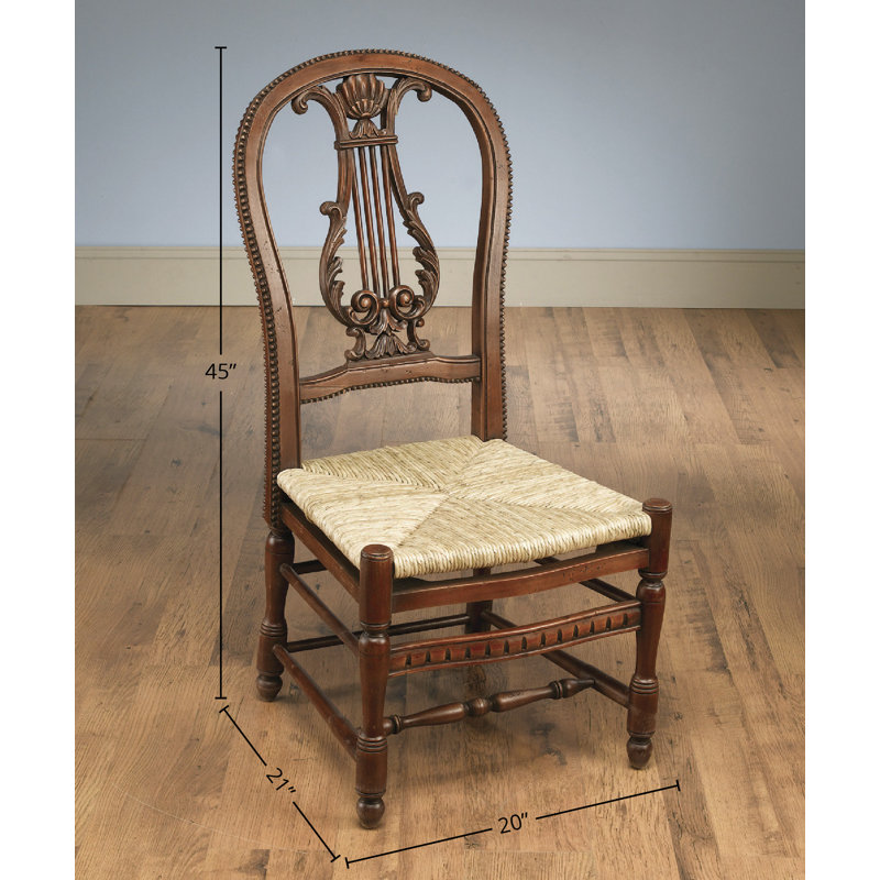 Ikhra Queen Anne Back Side Chair, Walnut