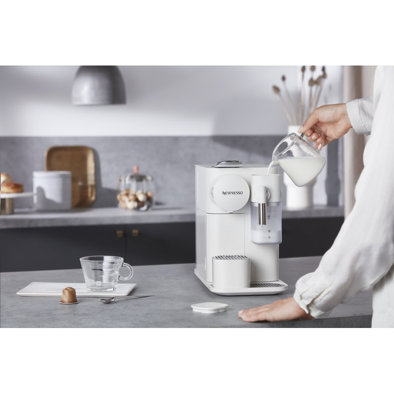 Nespresso Lattissima One Original Coffee and Espresso Machine with Milk Frother by De'Longhi, White