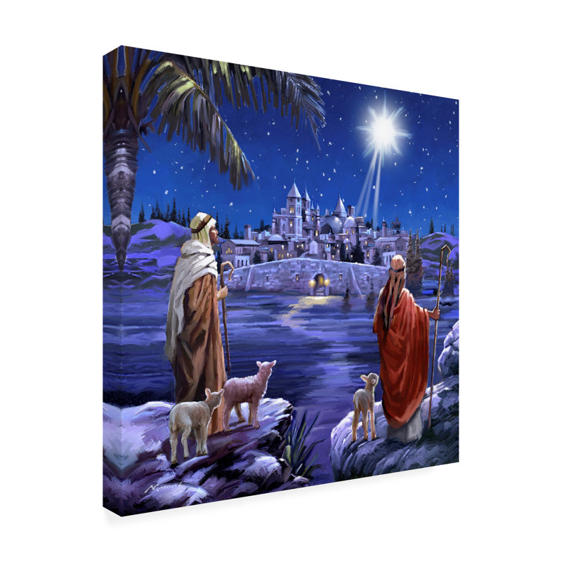 The Macneil Studio «Star Of Bethlehem», art sur toile, H 14 po x l 14 po x P 2 po