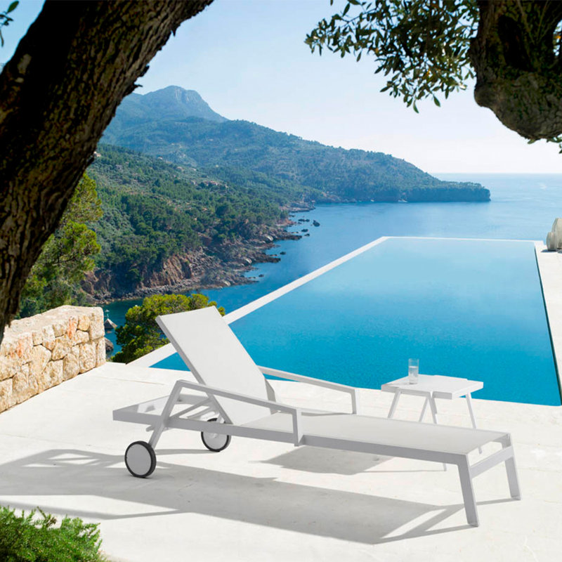 Bondi Outdoor Chaise Lounge, White