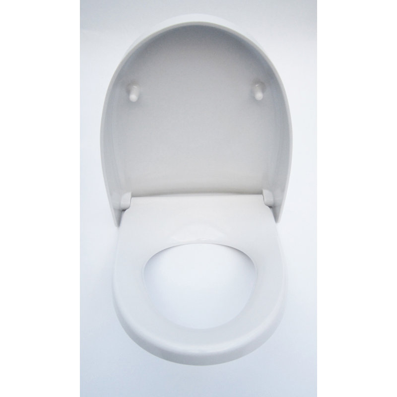 Siège de toilette allongé de remplacement à fermeture douce