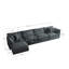 Canapé modulaire modulaire en U convertible 5 places avec 1 repose-pieds-322709493