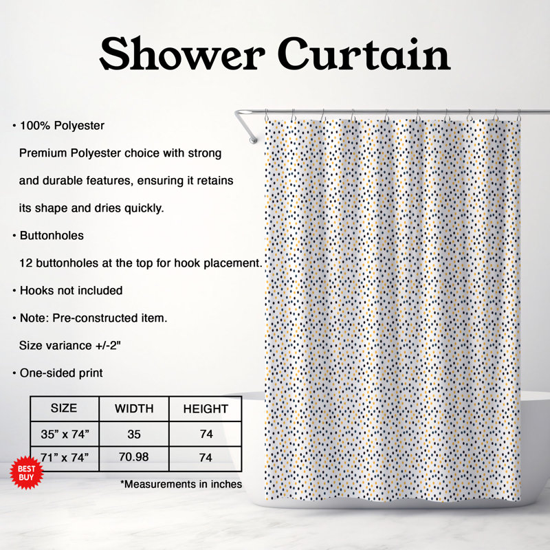Rideau de douche Dusk Mesh - Premium, H 74 po x l 71 po