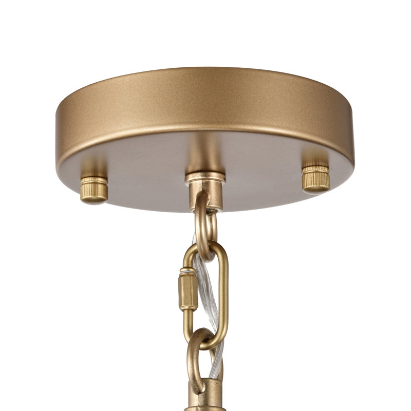 Zussen 4 - Light 20.5" Glossy Bronze Tiered Chandelier with Natural White Shell