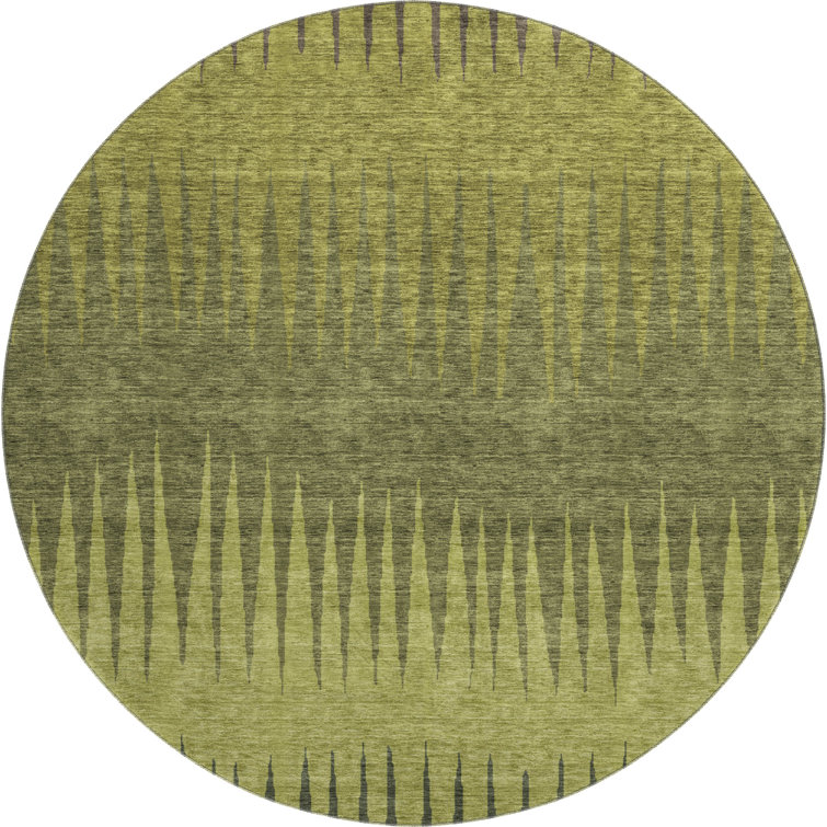 Premium Machine Washable Prisco Olive Rug
