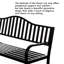 Banc de parc en acier thermolaqué Dore