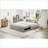 Full Size Upholstered L-Shaped Daybed with Twin Pop Up Trundle &amp; USB Ports, Gray - Ideal for Modern Bedrooms-196164551