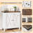 Sideboard Buffet Cabinet with Adjustable Shelf, Modern Farmhouse Kitchen Storage Cabinet-1465476830