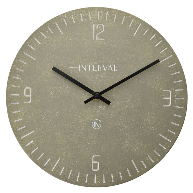Wall Clock, Pewter 