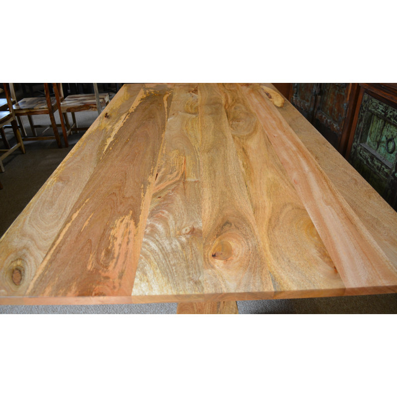 Fyn Solid Wood Dining Table, 30" H x 60" L x 44" D