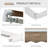 Patio Retractable Awning with Manual Crank, Exterior Sun Shade-112161292-112161313