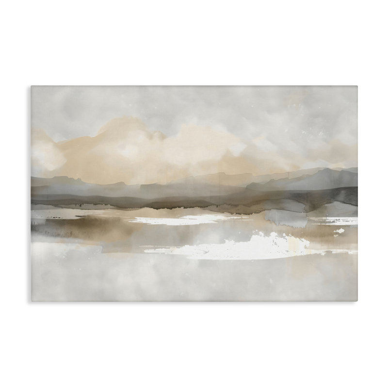 Toile Subtle Watercolor Mountains, conception de Creative Studio, H 16 po x l 24 po