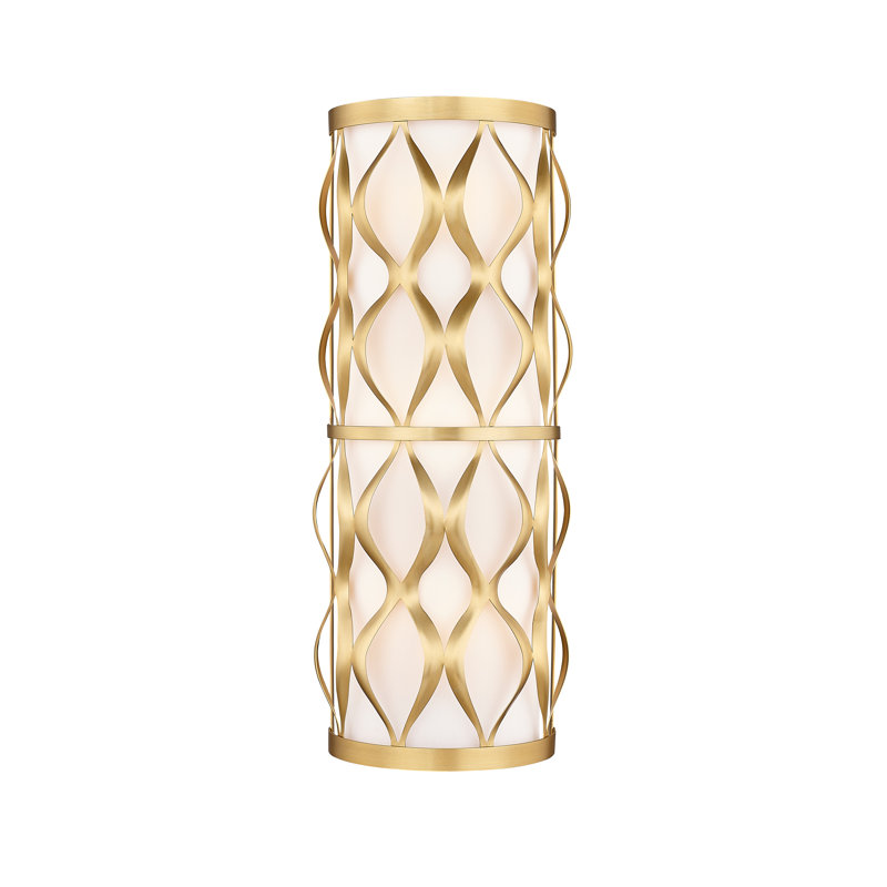 Reggi Steel Flush Mounted Sconce, Modern Gold