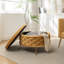 Repose-pieds rond avec rangement Cristen-567905239