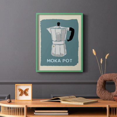 «Modern Coffee II», reproduction encadrée - bois massif