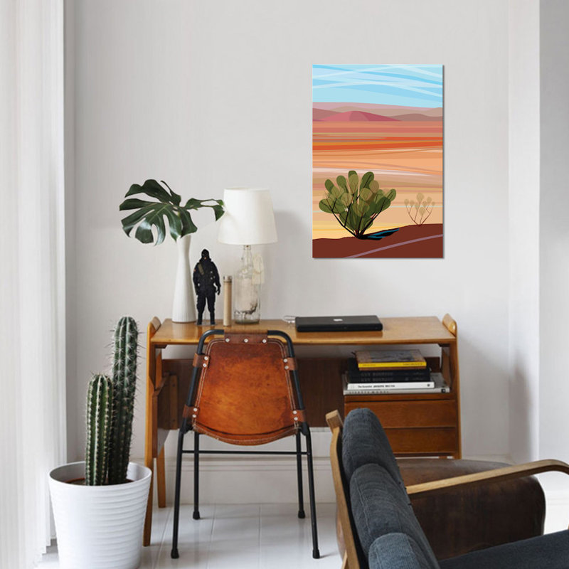 «Mojave Desert Vertical», impression sur toile, H 18 po x l 12 po x P 1,5 po, Pas de tapis, Toile tendue