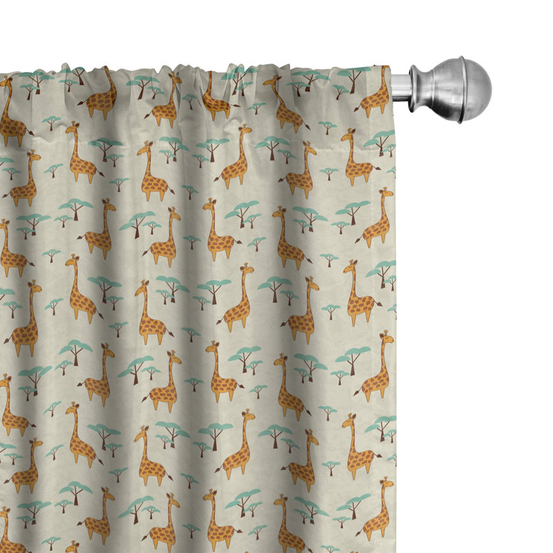 Panneau coulissant semi-diaphane avec passe-tringle Giraffe, 28 po x 63 po