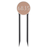 Circle 1-Line Large Lawn Address Sign