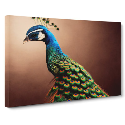 Unique Peacock - Wrapped Canvas