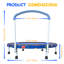 Mini trampoline 36 "pour enfants de 1 à 6 ans, transat intérieur pour tout-petits avec poignée de sécurité - Équipement d'exercice amusant