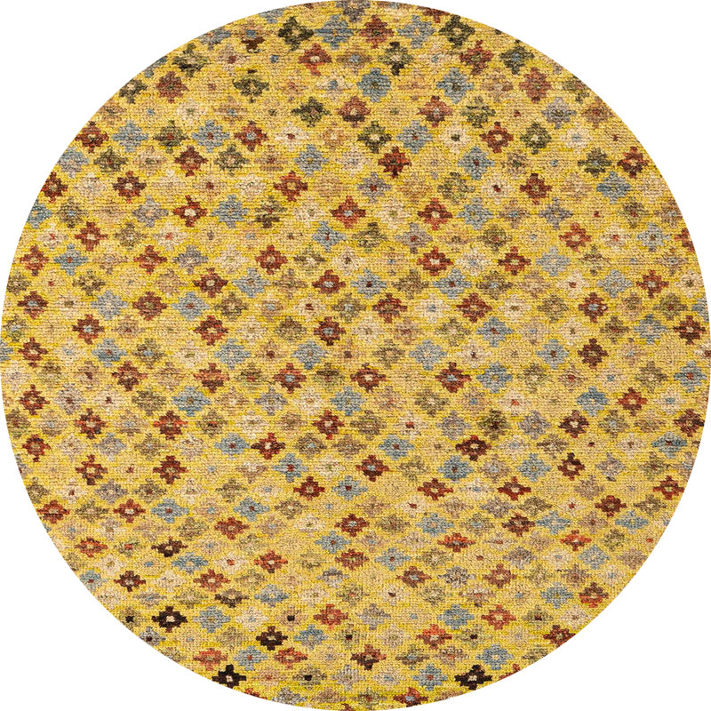 Tapis abstrait moderne 4473, Rond 7 pi