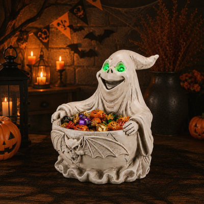 Figurine de bol d'Halloween avec lumière DEL