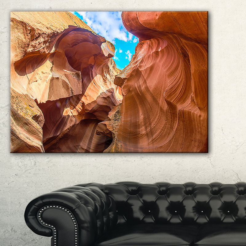 «Sky from Antelope Canyon», reproduction de photo sur toile tendue, H 20 po x l 40 po x P 1po