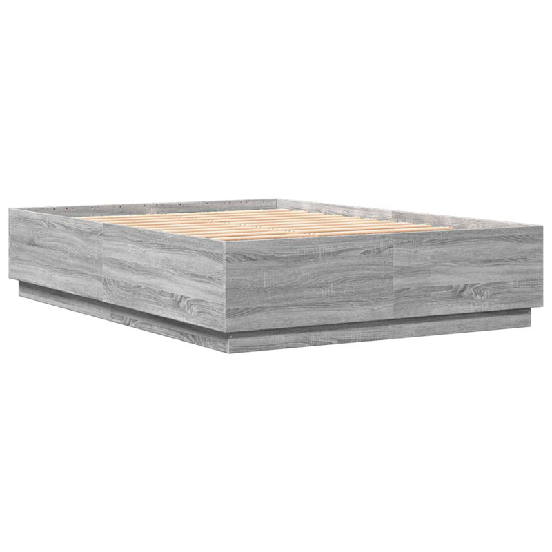 Noar Bed, King ( 150 x 200 cm), Light Gray
