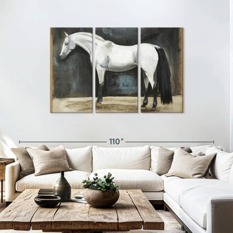 Brampt Equestrian Studies II, 48" H x 74" W