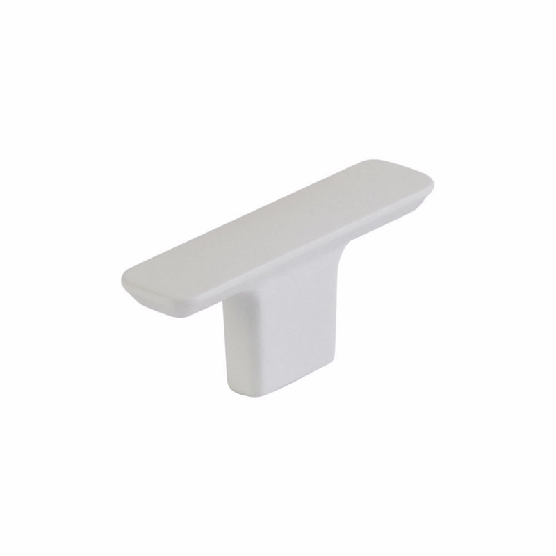 Suave Geometric Knob, Matte White