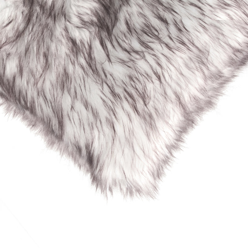 Belton 2-PACK BELTON FAUX FUR PILLOW 18" X 18" - EL PASO LEOPARD, Gradient Chocolate