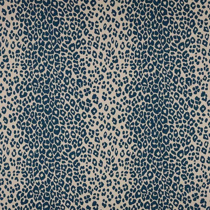 Tissu léopard emblématique, Encre / Naturel
