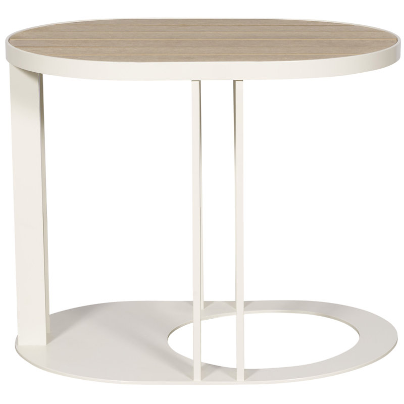 Table d'appoint d'extérieur ovale L 19 po x l 27 po Montecito