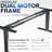 Vivo Dual Motor 71” X 30” Standing Desk-300222834-300222835
