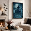 Art sur toile, château sombre au clair de lune-309126192