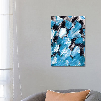 Panache, Blue by Julia Di Sano - Wrapped Canvas Print