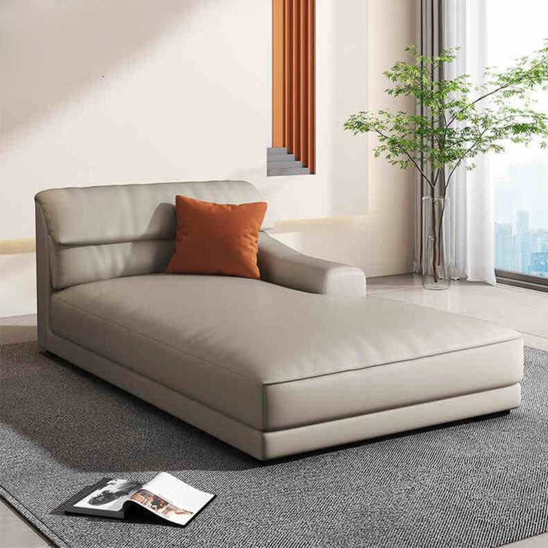 Méridienne simple Fashion Home, Accoudoir à gauche (vu de face), Beige, Émulsion