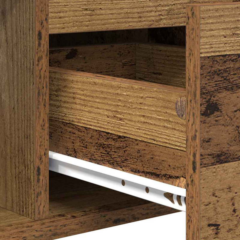 Coffee Table with Storage, Old Wood