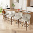 Swivel Upholstered Bar Height Stool