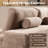 Boneless 105" 2 - Piece Upholstery Compression Sofa with 3 Seats, Corduroy Sectional Couch, No Assembly Required-121580364-122842005