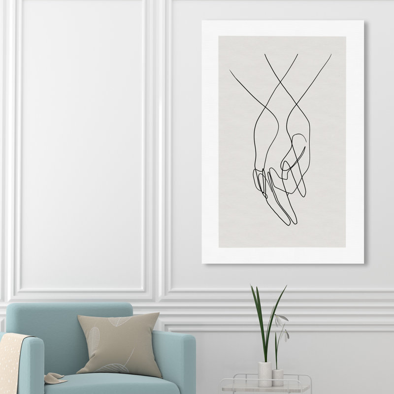 «Hands Shapes», impression sur toile, H 54 po x l 36 po, Toile tendue, Sans cadre