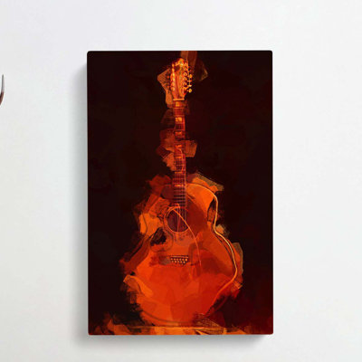 Abstract Guitar - Wrapped Canvas