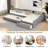 Multifunctional Upholstered Daybed With Trundle And One Drawer-627907965