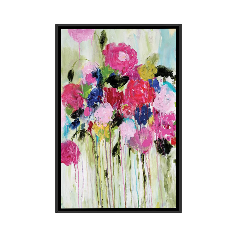 « mi amor », reproduction d’impression sur toile, H 26 po x l 18 po x P 1,5 po, Toile encadrée noire, Pas de tapis